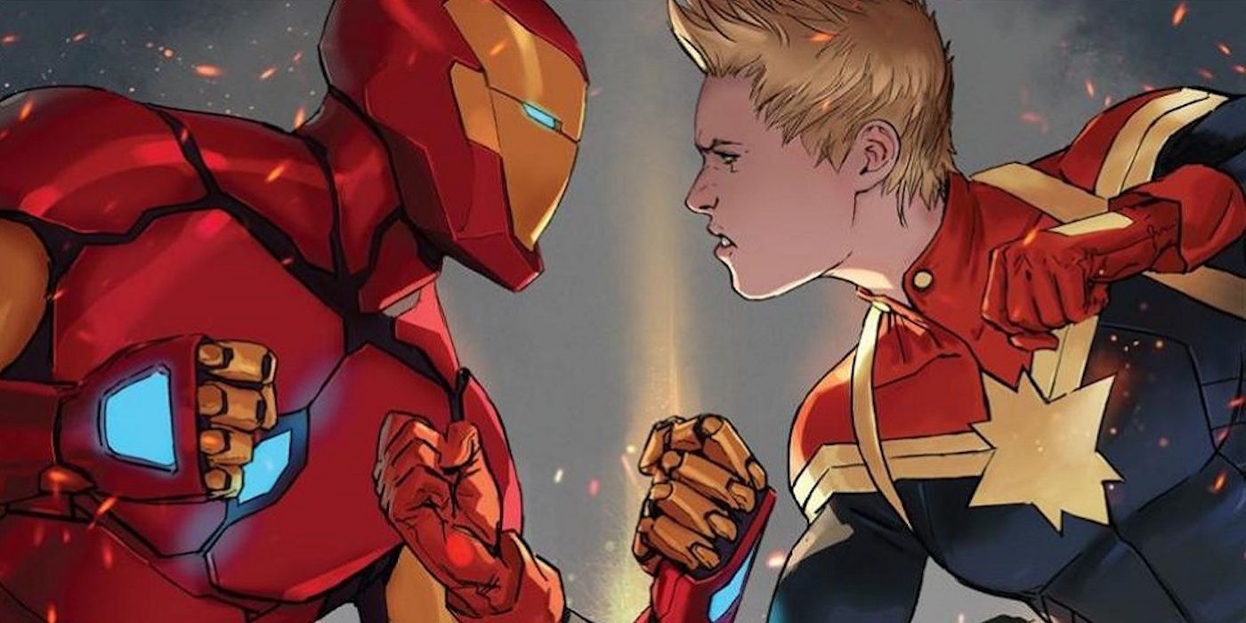 Civil War II - Captain Marvel Kills Iron Man