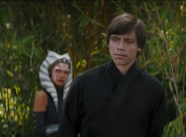 Luke Skywalker and Ahsoka Tano in The Book of Boba Fett