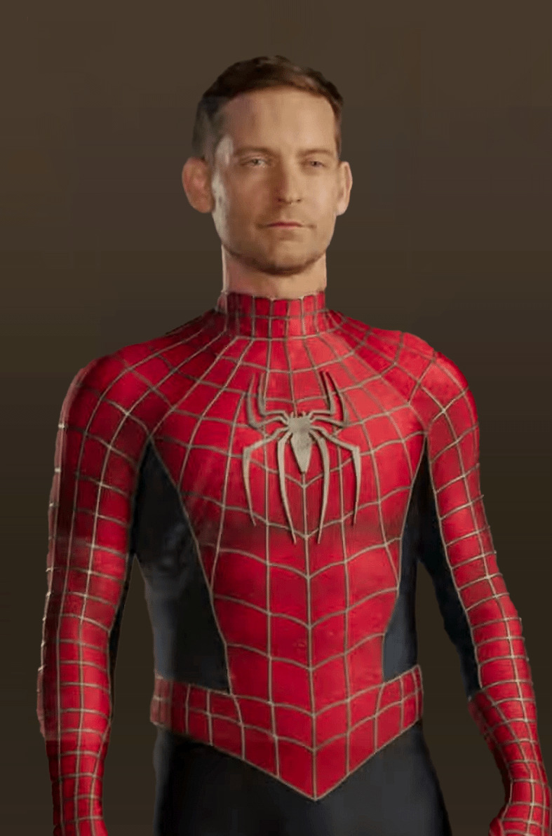 Tobey Maguire In His Spidey Suit