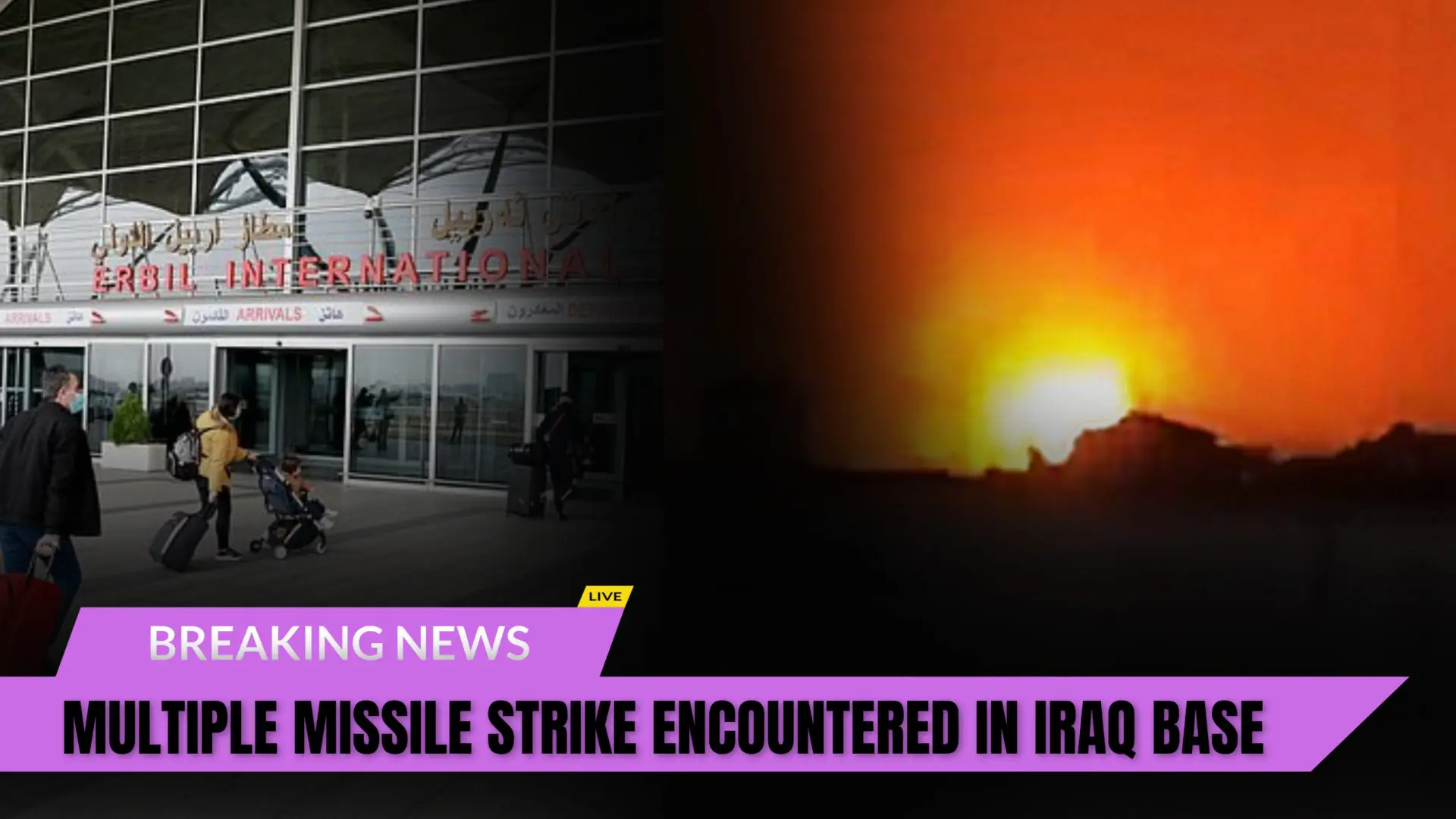Multiple 'Iranian-produced ballistic missiles' smash into Army base