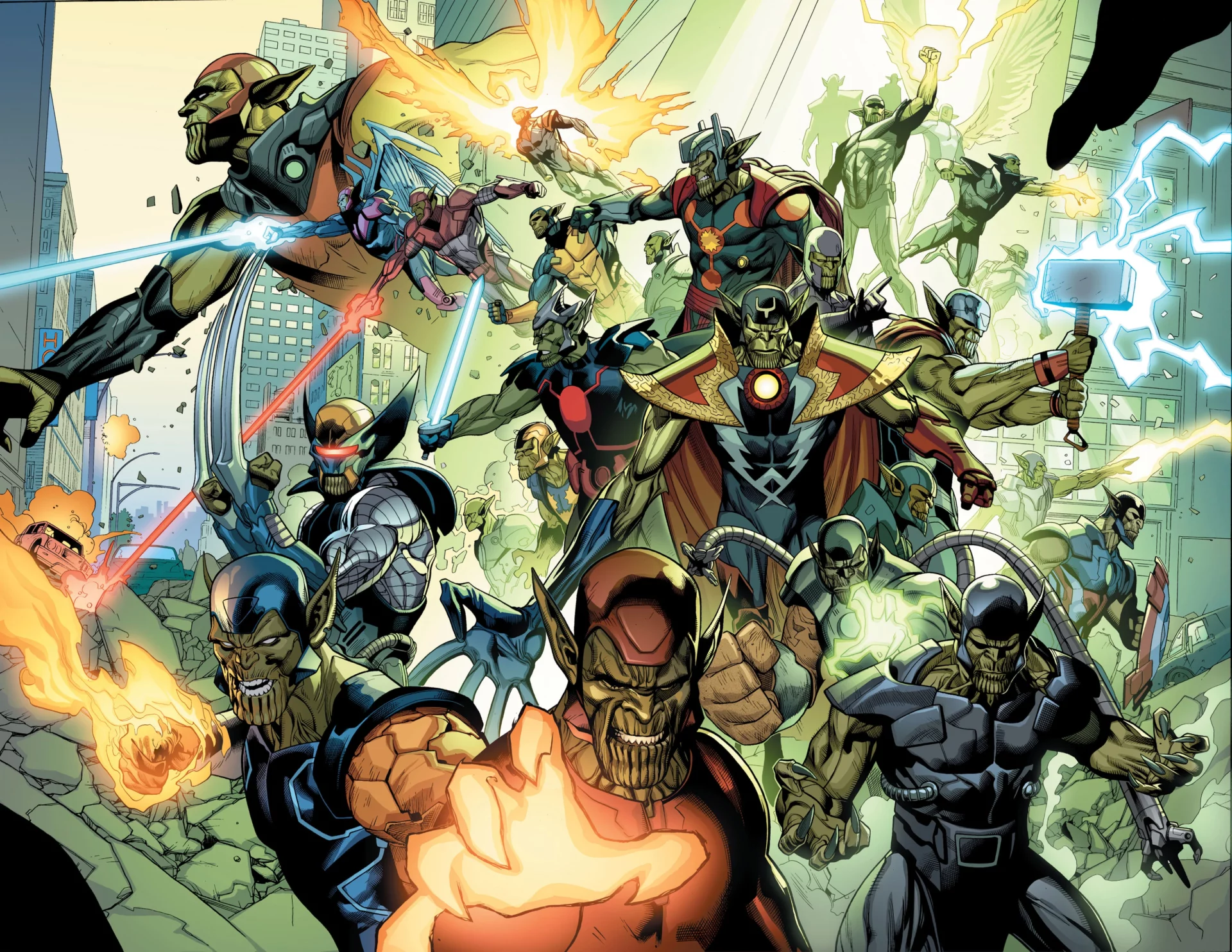 Super Skrulls from Marvel comics Secret Invasion